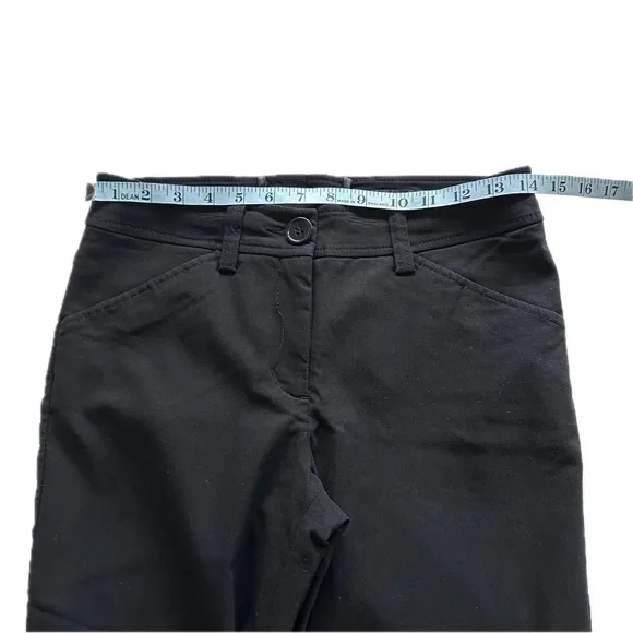 H&M Black Classic Straight Cropped Pants Size 8 Office Casual - Picture 6 of 13
